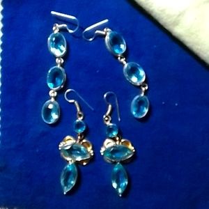Blue quartz earring package